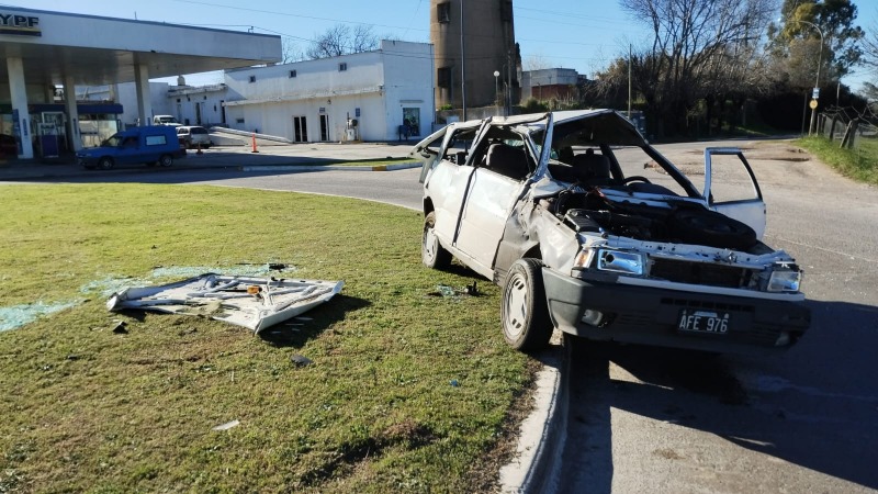 Accidente en la rotonda de Sierras Bayas con heridos graves